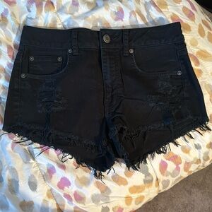 Black Cutoff American Eagle Shorts